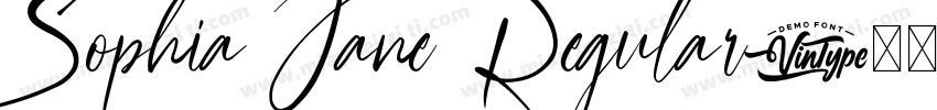 Sophia Jane Regular字体转换
